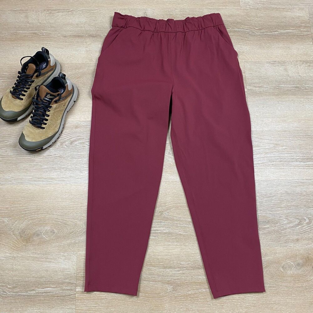 Lululemon‎ Stretch High-Rise Crop Women's 12 Color Red Merlot